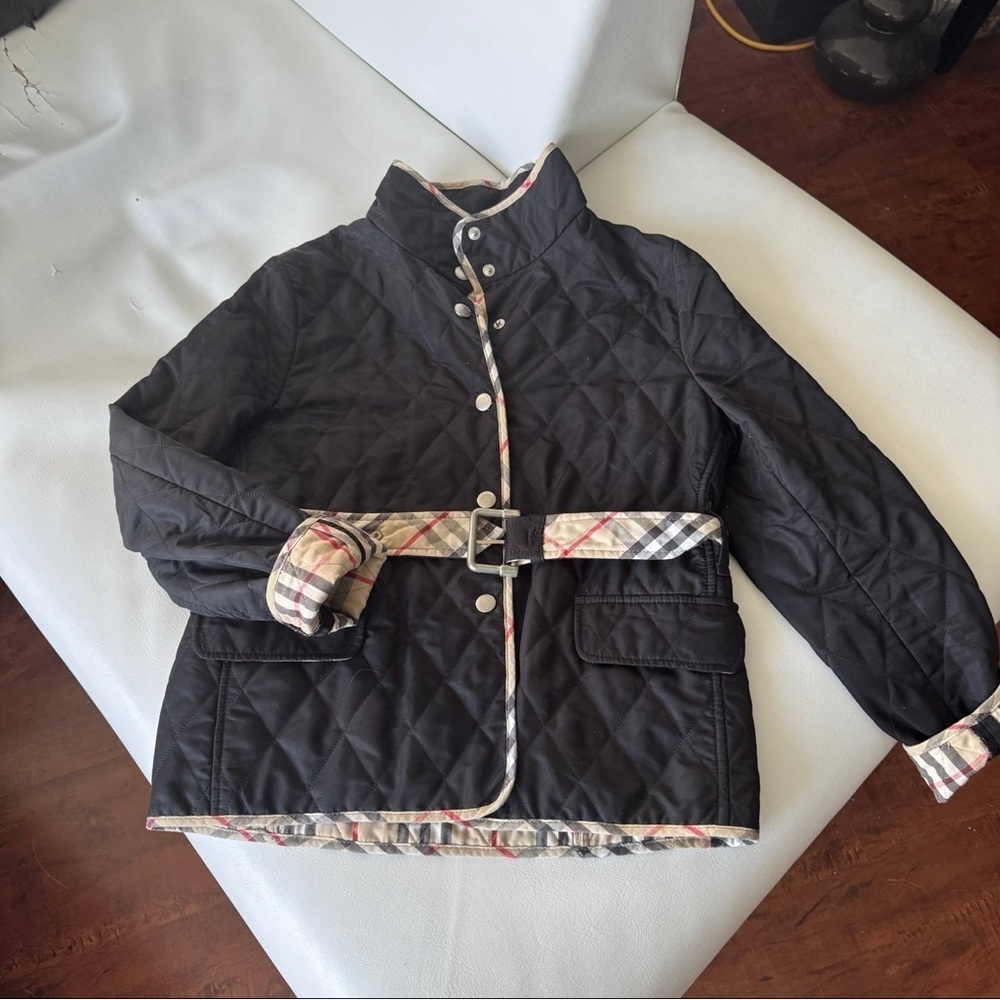 Burberry Kid Vest jacket ligntly fleeced 6T Burberry black